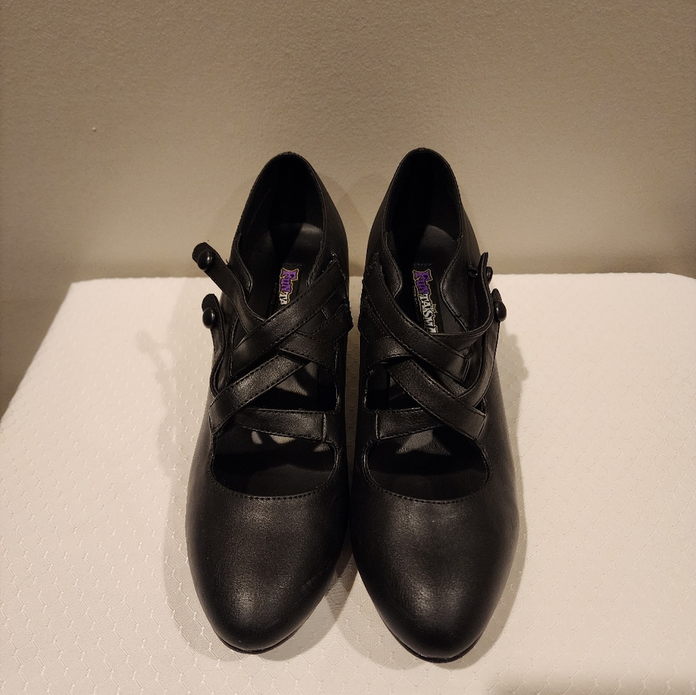 Funtasma Black Women's Shoes Dame-02 size 9.5-10 historic costume